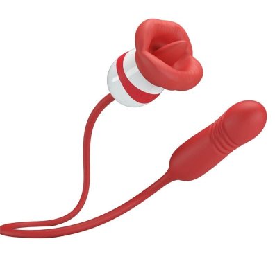 Красное продолговатое виброяицо Ashlynn с клиторальным стимулятором Длина: 48.6 см. Стильное виброяичко с эффектом пульсации изготовлено из силикона. Имеет длинный хвостик для безопасного использования и стимулятор клитора на другом конце игрушки. Великолепно подходит для стимуляции любых Ваших эрогенных зон. Имеет 5 режимов вибрации 5 режимов пульсации и 5 режимов клиторальной стимуляции, которые легко переключаются кнопкой в основании хвостика. Длина виброяйца - 10,5 см, диаметр - 3,2 см. Страна: Китай. Материал: силикон. Батарейки: встроенный аккумулятор.