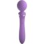 Фиолетовый двусторонний вибростимулятор Duo Wand Massage-Her - 19,6 см. - Фиолетовый двусторонний вибростимулятор Duo Wand Massage-Her - 19,6 см.