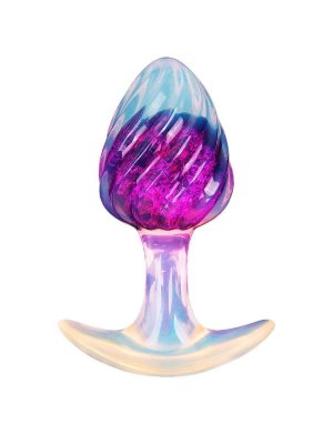 Лиловая анальная пробка - 9 см. Длина: 9 см. Диаметр: 3.5 см. Ультрамодная втулка для любителей особых удовольствий. Используется при подготовке к анальному сексу или во время занятий любовью. При введении в анус во время близости дарит чувство заполненности и потрясающие эротические ощущения. Рельефная поверхность втулки, соприкасаясь с стенками анального отверстия, усиливает стимулирующий эффект. Эргономичная форма изделия способствует лёгкому проникновению. Удобная ручка-ограничитель позволяет контролировать глубину проникновения. Втулка подходит для ношения. Рабочая длина - 8,5 см. Страна: Китай. Материал: термопластичный эластомер (TPE).