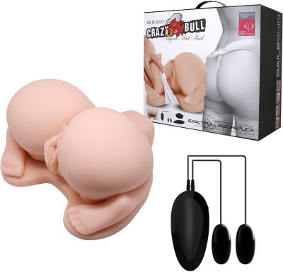 Реалистичная попка с 2 любовными тоннелями и вибрацией Мастурбатор с двумя любовными отверстиями, реалистичным анусом и узкой девственной вагиной. Текстурированные любовные отверстия обеспечивают максимально реалистичные ощущения, приводящие к фантастическому оргазму. Мастурбатор выполнен из материала напоминающего на ощупь человеческую кожу. Оснащен съемными виброяйцами с проводным пультом управления. Размеры - 20,5 х 21 х 12 см. Страна: Китай. Материал: термопластичная резина (TPR). Батарейки: 3 шт., тип AAA.