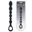 Черная силиконовая цепочка Beaded Snake Silicone Anal Probe with Loop - 26 см. - Черная силиконовая цепочка Beaded Snake Silicone Anal Probe with Loop - 26 см.