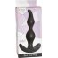 Чёрная анальная пробка Bent Anal Plug Black - 13 см. - Чёрная анальная пробка Bent Anal Plug Black - 13 см.