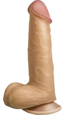 Телесный фаллоимитатор HUMAN COPY 5,5 - 17 см. Длина: 17.5 см. Диаметр: 4.2 см. Самая реалистичная и правдоподобная модель в этом разделе и не только внешне, но и по ощущениям. Сопротивление на сгибание – реально, как при эрекции биологического прототипа. Бархатистость поверхности и нежность складок кожи. Мягкая головка, залитая гелем. Группа изделий с использованием технологии протезирования. Композитная структура с полужестким, эластичным каркасом и сверх мягким атравматичным покрытием из ультрасовременного материала. Рабочая длина - 14,5 см. Страна: Россия. Материал: неоскин.
