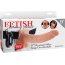 Телесный полый страпон с вибрацией Vibrating Hollow Strap-On with Balls - 24 см. - Телесный полый страпон с вибрацией Vibrating Hollow Strap-On with Balls - 24 см.