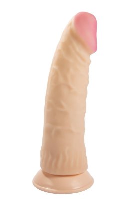 Телесный реалистичный фаллоимитатор-супергигант с присоской - 33 см. Длина: 33 см. Диаметр: 9 см. Впервые представлен реалистик большого размера из материала неоскин. Использована технология нанесения сверхмягкого материала на эластичный, полужесткий каркас. Подобрано оптимальное соотношение упругости, мягкости, тактильных ощущений – словом всего того, что напоминает биологический прототип, но очень больших размеров. Рабочая длина - 30 см. Минимальный диаметр - 6,6 см. Страна: Россия. Материал: неоскин.