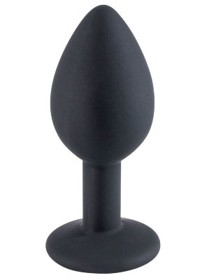 Черная малая силиконовая пробка с прозрачным кристаллом Диаметр: 2.8 см. Черная анальная пробка, выполненная из безопасного силикона, способна внести разнообразие в вашу сексуальную жизнь, а также сделать стимуляцию ярче благодаря индивидуальному рельефу. Идеально подходит для начинающих. Пробка обладает конусовидным кончиком, что позволяет обеспечить комфортное и легкое введение. Рабочая длина - 5,8 см. Страна: Китай. Материал: силикон.