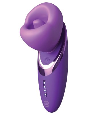 Фиолетовый стимулятор клитора Pleasure Sucker Длина: 17.8 см. Стимулятор клитора Pleasure Sucker с функциями всасывания, вибрации и лизания. Имеет 7 режимов работы и сенсорное управление. Изготовлен из мягкого медицинского силикона, водонепроницаемый (IPX6). Заряжается через USB-C за 90 минут. Страна: Китай. Материал: анодированный пластик, силикон. Батарейки: встроенный аккумулятор.