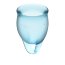 Набор голубых менструальных чаш Feel confident Menstrual Cup - Набор голубых менструальных чаш Feel confident Menstrual Cup