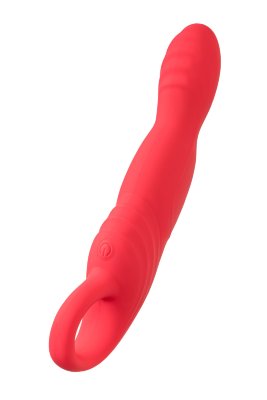 Розовый вибратор для точки G с двигающейся головкой Carnation - 19 см. Длина: 19 см. Диаметр: 3 см. Вибратор для точки G с подвижной головкой Carnation от Flovetta — это новая высота удовольствия и нежности. Его уникальная подвижная головка будет глубоко и деликатно стимулировать точку G, даря незабываемые ощущения. Первые три режима - переключение скоростей вибрации, начиная с 4-го режима начинается ротация головки вибраторы. Дополнительные рельефные ребра усиливают воздействие, создавая фантастическое сочетание стимуляции и комфорта. Он идеально ложится в руку, обеспечивая полное управление и удобство. Carnation выполнен из шелковистого бархатистого силикона, который безопасен для тела и приятен на ощупь. Розовый оттенок — мягкий и чувственный, идеальный для создания интимной атмосферы. Удобная ручка на основании добавляет комфорта в использовании, а семь режимов движения позволяют выбрать тот, который принесет максимальное наслаждение. Диаметр в 3 см создает идеальное ощущение наполненности, а USB-зарядка гарантирует, что игрушка всегда готова к новым приключениям. Рабочая длина - 12,5 см. Страна: Китай. Материал: силикон. Батарейки: встроенный аккумулятор.