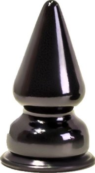 Чёрный анальный плаг MAGNUM-1 - 10 см.