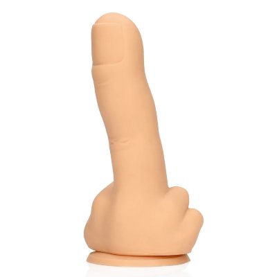 Телесный фаллоимитатор в форме пальца Up Yours - 15,5 см. Длина: 15.5 см. Диаметр: 2.9 см. Этот забавный фаллоимитатор на присоске станет отличным подарком для вечеринок или для того, чтобы удивить своих друзей. Его необычный, юмористический дизайн привнесет игривую нотку как в домашний декор, так и в личное удовольствие. Страна: Китай. Материал: термопластичный эластомер (TPE).