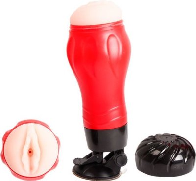 Красный мастурбатор-вагина Flora с присоской в основании Длина: 28.3 см. Диаметр: 1 см. Эта секс-игрушка выполнена в виде настоящей женской вагины с ребристым тоннелем и эластичными усиками для стимуляции и еще большего возбуждения пениса. Мастурбатор изготовлен из очень нежного на ощупь материала, который придется по вкусу каждому. Кроме того, секс-игрушка этой модели очень удобная в использовании: колба покрыта рифленым узором, что позволяет ей не скользить в руке. Присоска в основании делает использование легким и практичным, освобождая руки, а регулируемый наклон колбы делает использование еще комфортнее. Страна: Китай. Материал: анодированный пластик, TPR.