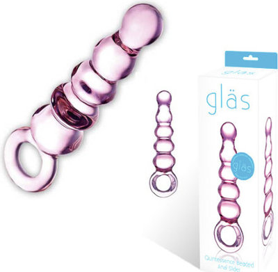 Анальный розовый жезл Quintessence Anal Slider - 18 см. Длина: 19 см. Диаметр: 4.2 см. Уникальный дизайн розового анального жезла Quintessence в виде плавно перетекающих бусин и капель идеально подходит для более комфортного анального проникновения. Анальный жезл легкий и имеет прочную ручку-кольцо для болшего контроля и легкого извлечения. Дизайн анального слайдера из бусин, с поступательно увеличивающимся диаметром от 2,9 до 4,2 см, разработан таким образом специально, чтобы доставлять изысканную стимуляцию, как при введении, так и при извлечении девайса. Стойкий к излому и гипоаллергенный жезл Quintessence прослужит не один год и станет забавной игрушкой, которой можно поделиться с партнером. Стекло — это непористый материал, который легко очистить, просто промыв его в воде с мылом. Оно твердое, прочное и гладкое, как шелк, а с использованием лубриканта стеклянная поверхность становится невероятно скользящей. Добавьте процессу чувственности с любимым интимным гелем, т.к. игрушка совместима со всеми их видами. Вы также можете поэкспериментировать с температурой слайдера, нагревая или охлаждая в воде. Рабочая длина - 14,6 см. Страна: США. Материал: стекло.