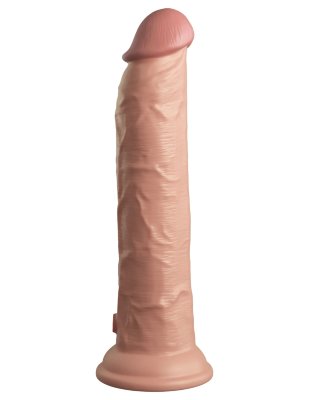 Телесный вибратор-реалистик на присоске 9’’ Vibrating Silicone Dual Density Cock - 24,8 см. Длина: 24.8 см. Диаметр: 5 см. Телесный вибратор-реалистик на присоске 9’’ Vibrating Silicone Dual Density Cock. С двойным слоем материала. На мощной присоске в основании. Рабочая длина - 22,9 см. Страна: Китай. Материал: силикон. Батарейки: встроенный аккумулятор.