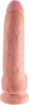 Телесный фаллоимитатор 9 Cock with Balls - 22,9 см.