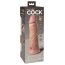 Телесный вибратор-реалистик 8 Vibrating Silicone Dual Density Cock - 22 см. - Телесный вибратор-реалистик 8 Vibrating Silicone Dual Density Cock - 22 см.