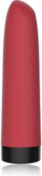 Красный мини-вибратор Awaken со скошенным кончиком - 10 см.