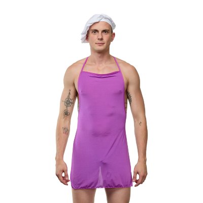 Мужской костюм «Повар» Мужской костюм «Повар» из 3 предметов: трусиков-стрингов, фартука и колпака. В комплекте: стринги, фартук, колпак. Страна: Турция. Материал: 85% полиамид, 15% эластан.