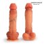 Телесный фаллоимитатор с внутренним стержнем - 20 см. - Телесный фаллоимитатор с внутренним стержнем - 20 см.