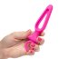Розовая силиконовая пробка с прорезью Silicone Groove Probe - 10,2 см. - Розовая силиконовая пробка с прорезью Silicone Groove Probe - 10,2 см.