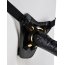 Чёрный с золотом женский страпон Designer Strap-On - Чёрный с золотом женский страпон Designer Strap-On