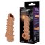 Телесная насадка с шипами и открытой головкой Nude Sleeve L - 14 см. - Телесная насадка с шипами и открытой головкой Nude Sleeve L - 14 см.