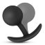 Черная анальная пробка Silicone Vibra Plug - 8,9 см. - Черная анальная пробка Silicone Vibra Plug - 8,9 см.