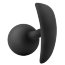 Черная анальная пробка Silicone Vibra Plug - 8,9 см. - Черная анальная пробка Silicone Vibra Plug - 8,9 см.