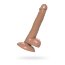 Коричневый фаллоимитатор-реалистик Delion - 20,5 см. - Коричневый фаллоимитатор-реалистик Delion - 20,5 см.