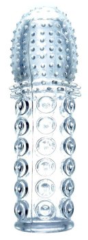 Прозрачная закрытая насадка на пенис - 13,5 см.