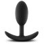 Черная анальная пробка Silicone Vibra Slim Plug Medium - 10,2 см. - Черная анальная пробка Silicone Vibra Slim Plug Medium - 10,2 см.