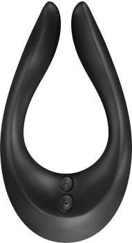 Чёрный многофункциональный стимулятор для пар Satisfyer Partner Multifun 2