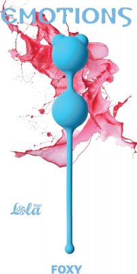 Голубые вагинальные шарики Emotions Foxy Длина: 16.2 см. Диаметр: 2.6 см. Вагинальные шарики Foxy легко и приятно использовать для интенсивной тренировки влагалища и массажа внутренних областей малого таза. Маленькие ушки на вершине шарика усиливают удовольствие во время выполнения упражнений Кегеля. Удобный силиконовый шнур позволяет с легкостью вводить и извлекать игрушку. Выполнены из медицинского силикона, легко моются. Рабочая длина - 7 см. Вес - 64 гр. Страна: Китай. Материал: силикон.