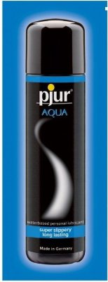 Пробник увлажняющего лубриканта pjur AQUA - 2 мл. Этого саше вам хватит для того, чтобы понять, каким комфортным может быть секс. Лубрикант Pjur AQUA на водной основе обеспечивает роскошное скольжение, увлажняет кожу, препятствует возникновению микротрещин. Смазка идеально подходит для эротического массажа, поскольку не оставляет чувства липкости после использования. Нескольких капелек более чем достаточно для смазки половых органов перед соитием. Среди ингредиентов лубриканта нет нефтепродуктов, масел, жиров, парфюмерных добавок. Безопасен для здоровья. Страна: Германия. Объем: 2 мл.