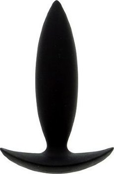 Чёрная мини-пробка для анальной стимуляции BOOTYFUL ANAL PLUG XTRA SMALL BLACK - 9 см.