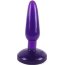 Фиолетовая анальная пробка с присоской - 15 см. - Фиолетовая анальная пробка с присоской - 15 см.