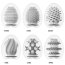 Набор из 6 мастурбаторов Tenga EGG IV с различным рельефом - Набор из 6 мастурбаторов Tenga EGG IV с различным рельефом