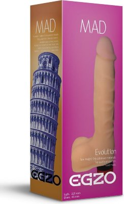 Телесный реалистичный мультискоростной вибратор Mad Tower - 22,5 см. Длина: 22.5 см. Диаметр: 4.5 см. Телесный вибратор-реалистик. Вибрация по всей длине ствола. Встроенный пульт управления мультискоростной вибрацией. Материал - киберкожа последнего поколения. Страна: Великобритания. Материал: CyberSkin. Батарейки: 2 шт., тип AA.