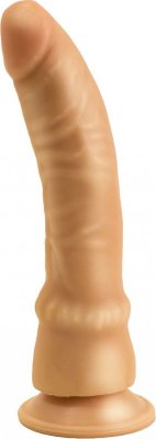 Гелевый реалистик без вибрации на присоске - 19,3 см. Длина: 21.5 см. Диаметр: 4.5 см. У вас разбушевалась фантазия? Гелевый фаллоиммитатор возбуждающей формы разнообразит эротические ощущения. Далеко не маленький и очень упругий аксессуар в виде мужского пениса порадует вас естественным рельефом - на его поверхности прорисована венозная сетка. Небольшой изгиб этого дилдо классического телесного цвета позволяет быстро найти у себя точку G, а эргономичная присоска служит для закрепления его на любой поверхности. Рабоча длина - 19,5 см. Страна: Россия. Материал: поливинилхлорид (ПВХ, PVC).