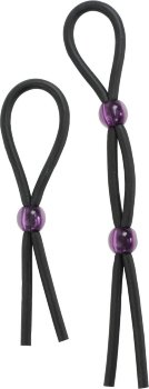 Набор черных эрекционных утяжек Cock ties