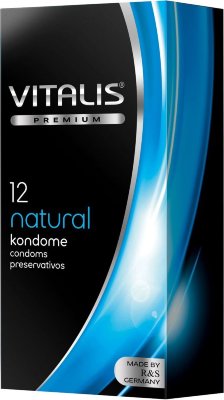 Классические презервативы VITALIS PREMIUM natural - 12 шт. Длина: 18 см. Kлассический презерватив из натурального каучукового латекса, прозрачный, с силиконовой смазкой и накопителем. Форма цилиндрическaя. Качество ISO 4074:2002. Толщина стенки- 0,07 мм. Ширина - 53 мм. В упаковке - 12 шт. Страна: Германия. Материал: латекс. Объем: 12 шт.