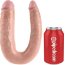 Телесный двусторонний фаллоимитатор U-Shaped Large Double Trouble - 44,4 см. - Телесный двусторонний фаллоимитатор U-Shaped Large Double Trouble - 44,4 см.