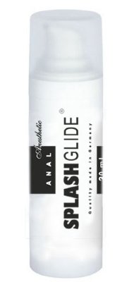 Анальный лубрикант на водной основе Splashglide Anal Anesthetic - 30 мл. Анальный гель-лубрикант обеспечивает комфорт интимных отношений: обеспечивает безболезненное проникновение, длительное скольжение, сохраняет целостность слизистой во время близости. Обладает выраженными увлажняющим, регенерирующим и ранозаживляющим свойствами. Заживляет мелкие ранки и трещинки, возвращает состояние покоя и комфорта. Повышает надежность презерватива. Не пачкает белье. очищенная вода, пропилен гликоль, глицерин, карбомер, экстракт листьев алоэ вера, консерванты, гидроксиэтил целлюлоза. Страна: Германия. Объем: 30 мл.