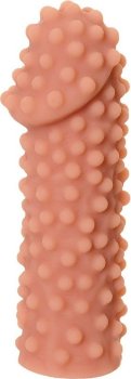 Телесная насадка на фаллос с бугорками KOKOS Extreme Sleeve 10 - 15,8 см.