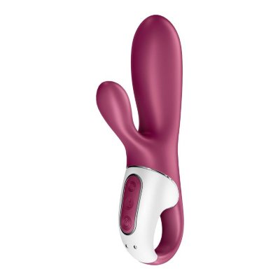 Малиновый вибратор-кролик Hot Bunny с функцией нагрева - 17,5 см. Длина: 17.5 см. Диаметр: 3.7 см. Satisfyer Hot Bunny имеет особую и инновационную функцию. Вибратор можно нагреть до 39 градусов, чтобы распространить приятное тепло. Успокаивающее тепло усиливает массаж точки G и особенно расслабляет. Форма вибромассажера Hot Bunny обеспечивает широкую стимуляцию клитора. Благодаря удобному стопорному кольцу нагревательный вибратор удобно ложится в руку при нагревании. Вибратор имеет 12 программ вибрации. Согревающий вибратор изготовлен из приятного для кожи силикона и на ощупь мягкий и эластичный. Имеет водонепроницаемое покрытие (IPX7). Особенность игрушки состоит в том, что она управляется не только с помощью кнопок на корпусе, но и с помощью телефона. Приложение Satisfyer Connect предлагает вам уникальные возможности. Оно совместимо с любым Android или Apple, смартфоном, планшетом и Apple Watch. Дистанционное управление позволит наслаждаться не только стандартными программами, но и эксклюзивными функциями по созданию своих режимов вибрации. Дополнительно в приложении есть опция, при использовании микрофона мобильного телефона можно делать преобразование окружающих звуков в вибрацию. Игрушка также вибрирует под музыку. В приложении доступна функция видео чата и возможность передачи управления игрушкой другому человеку. Приложение отвечает всем строгим требованиям немецкой защиты данных. Satisfyer Connect не собирает никаких данных об использовании игрушки или поведении пользователей. Поэтому данные всегда защищены на 100%. Заряжается устройство с помощью магнитного кабеля, входящего в комплект. Адаптер для розетки необходимо покупать отдельно. Страна: Германия. Материал: силикон. Батарейки: встроенный аккумулятор.