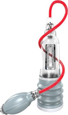Прозрачная гидропомпа HydroXTREME5 Эту модель приобретают мужчины, которым, по начальным параметрам, еще рано использовать HydroXTREME7. Поддержание потенции, увеличение твердости пениса, увеличение полового члена в длину и в диаметре - все это Xtreme! Гидропомпа является безопасным средством увеличения полового члена в домашних условиях. Самая действенная гидротехнология для увеличения пениса и укрепления вашего сексуального здоровья. Новый клапан HydroXTREME5 позволяет создавать давление как при помощи гофры, прижимая колбу к себе, так и с помощью ручной груши. Помпа также оснащена переключателем для быстрого сброса воды и фиксации разряжения и функцией поворота колбы. В комплект также входит ремень для душа, что позволяет облегчить использование гидропомпы в душе и оставить ваши руки свободными. Помпа абсолютно безопасна, проста в использовании и эффективна – она удобно крепится на основании пениса, не вызывая дискомфорта, и создает достаточное давление для эффективных тренировок, не требуя постоянной подкачки. В отличие от других вакуумных помп гидропомпы Bathmate использует силу воды, поэтому его нужно использовать в ванной или душе. Благодаря гидропомпе: - происходит усиленный прилив крови к тканям паховой области, каверозным телам, в следствие чего увеличивается длина и диаметр полового члена - эрекция пениса становится более выраженной и продолжительной - ваш пенис будет более сильным - при регулярном использовании происходит увеличение пениса на 2-3 см. Чем чаще Вы пользуетесь Bathmate, тем большим будет результат. На колбе помпы имеется специальная шкала - с ей результаты будут еще нагляднее. Помпа бесшумна. Начальные размеры пениса (в эрекции) до покупки помпы: Длина пениса - до 12,5 см. Диаметр пениса - до 4 см. Параметры гидропомпы: Длина с сильфон-насосом (общая длина) - 24,5 см. Длина без сильфон-насоса (длина колбы) - 19,5 см. Внутренний диаметр колбы - 5,2 см. Внутренний диаметр сильфон-насоса - 5,5 см. Мощность - 0,7 бар. Страна: Великобритания. Материал: анодированный пластик, силикон.