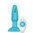 Голубая вибропробка с ротацией шариков RIMMING REMOTE CONTROL PLUG TEAL - 15,2 см. - Голубая вибропробка с ротацией шариков RIMMING REMOTE CONTROL PLUG TEAL - 15,2 см.