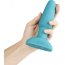 Голубая вибропробка с ротацией шариков RIMMING REMOTE CONTROL PLUG TEAL - 15,2 см. - Голубая вибропробка с ротацией шариков RIMMING REMOTE CONTROL PLUG TEAL - 15,2 см.