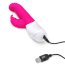Розовый вибромассажер для G-точки Come hither G-Spot Rabbit - 24,5 см. - Розовый вибромассажер для G-точки Come hither G-Spot Rabbit - 24,5 см.