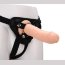 Черные трусики с телесной насадкой STRAP ON REAL DILDO - 21 см. - Черные трусики с телесной насадкой STRAP ON REAL DILDO - 21 см.